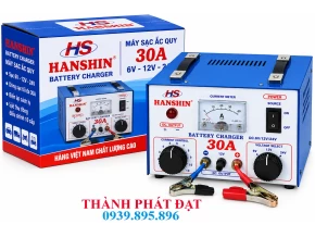 Máy Sạc Ắc Quy HANSHIN 30A LÕI DÂY ĐỒNG