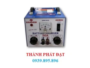MÁY SẠC ẮC QUY HANSHIN 50A (LÕI DÂY ĐỒNG)