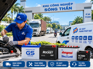 Bán Ắc Quy Tại KCN Sóng Thần