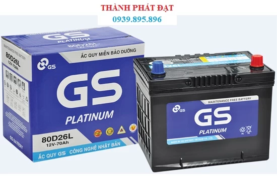ẮC QUY GS 80D26L-MF 70AH