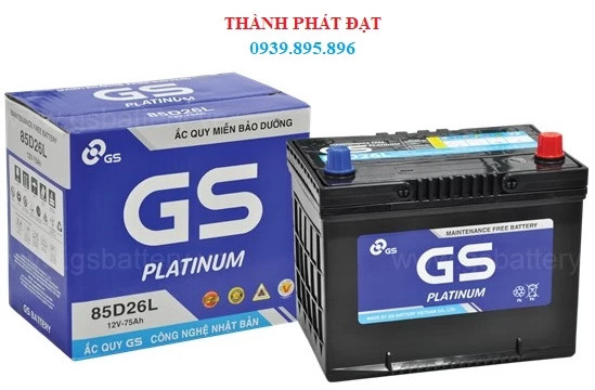 ẮC QUY GS 85D26L-MF 75AH