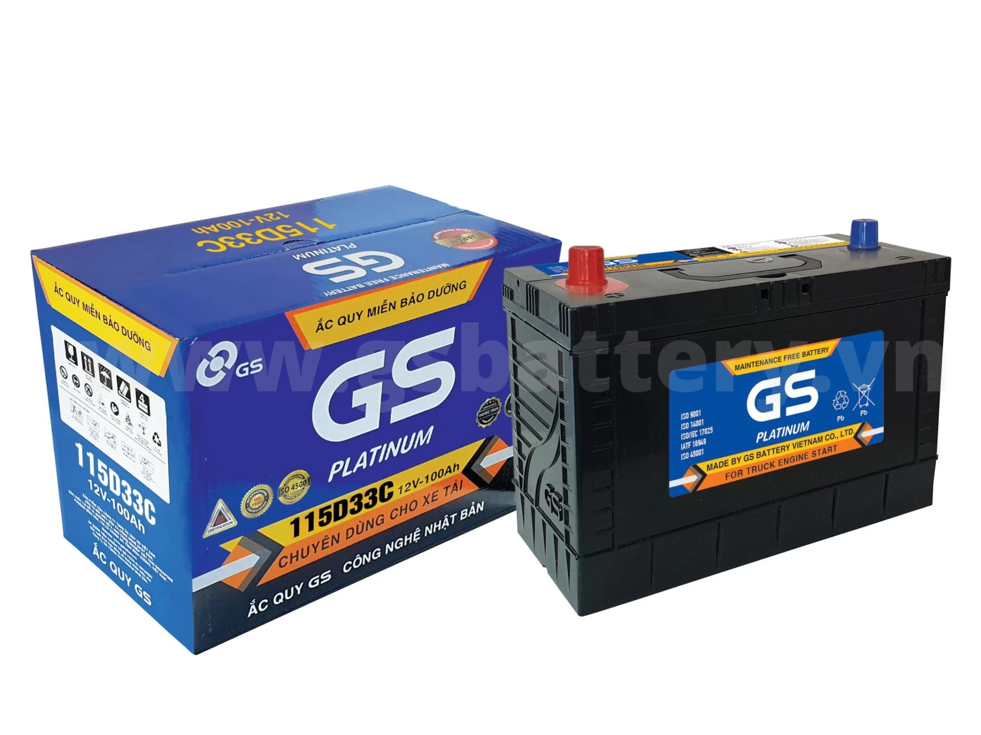 Ắc Quy GS MF 115D33C 100AH