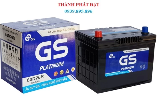 Ắc Quy GS MF 80D26R 70AH
