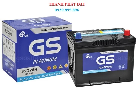 Ắc Quy GS MF 85D26R 75AH
