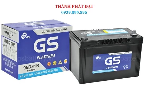 Ắc Quy GS MF 95D31R 80AH