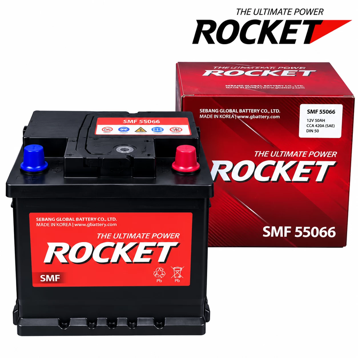 Ắc Quy Rocket SMF 55066 50AH