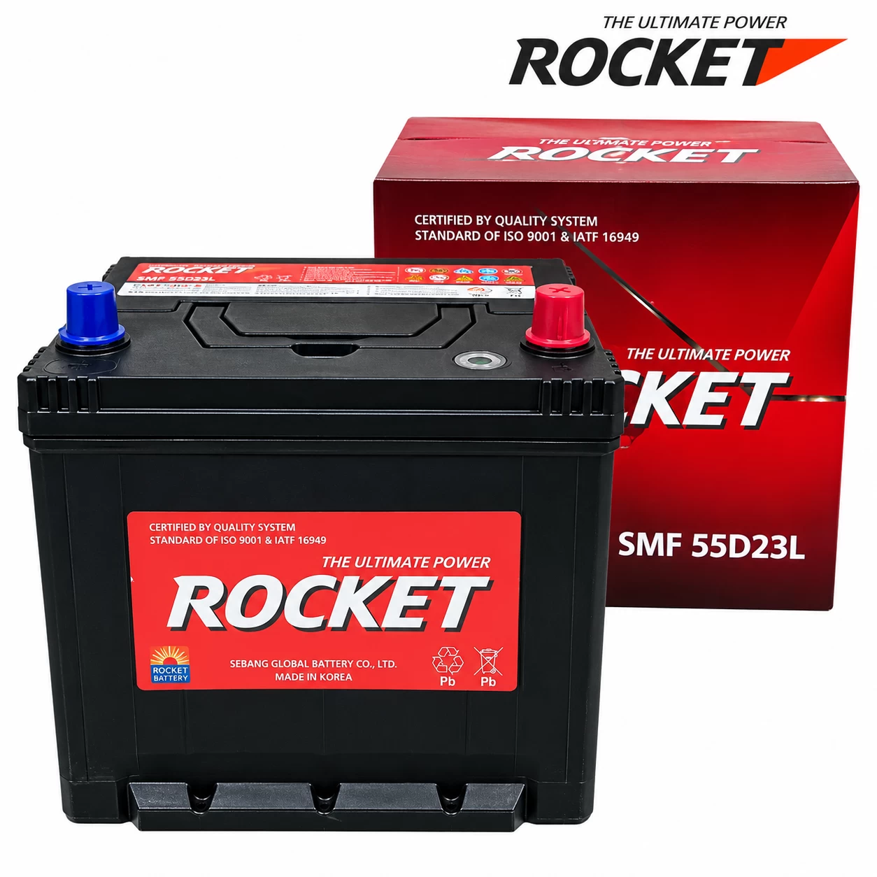 Ắc Quy Rocket SMF 55D23L 60AH