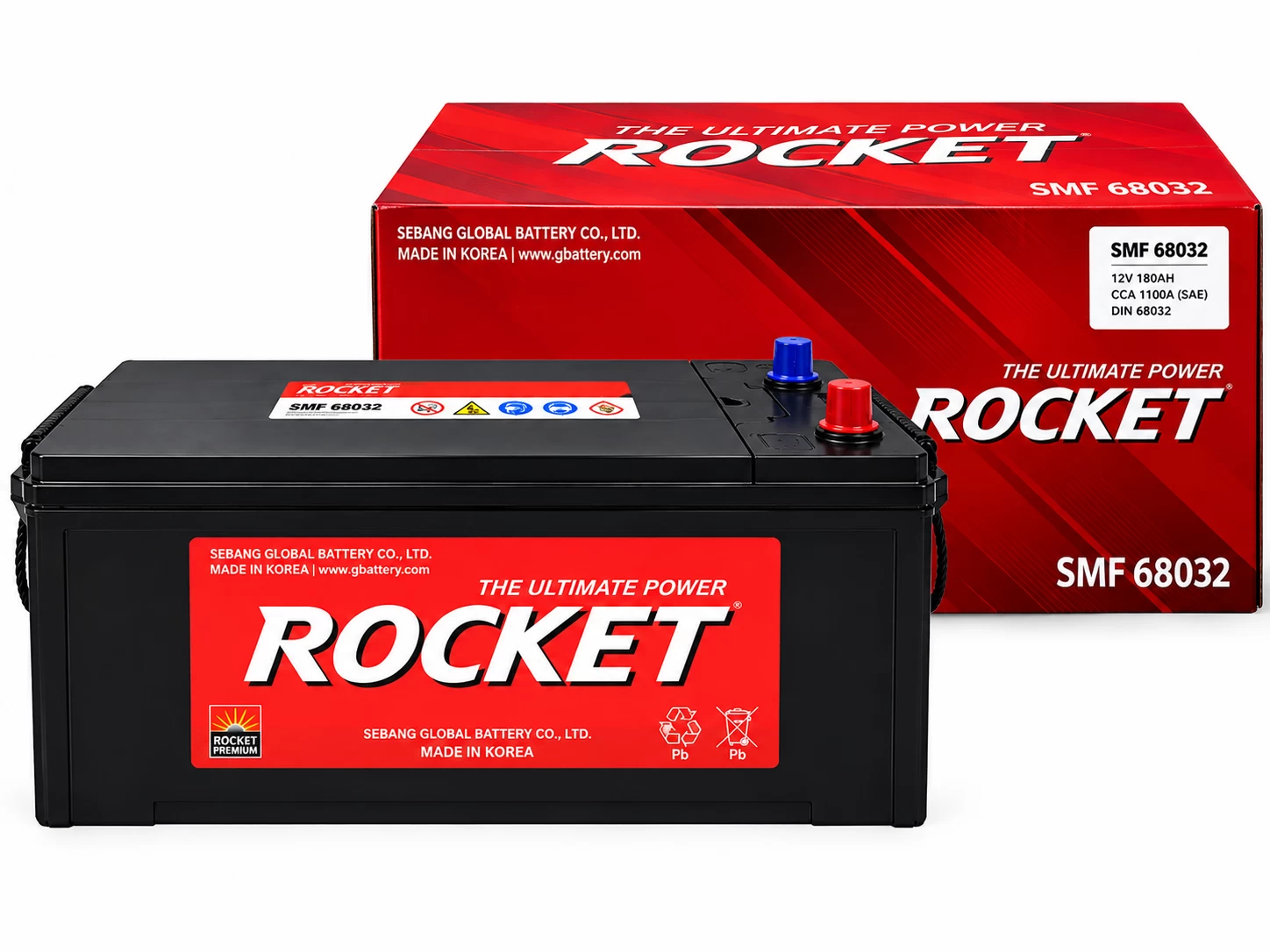Ắc Quy Rocket SMF 68032 180AH