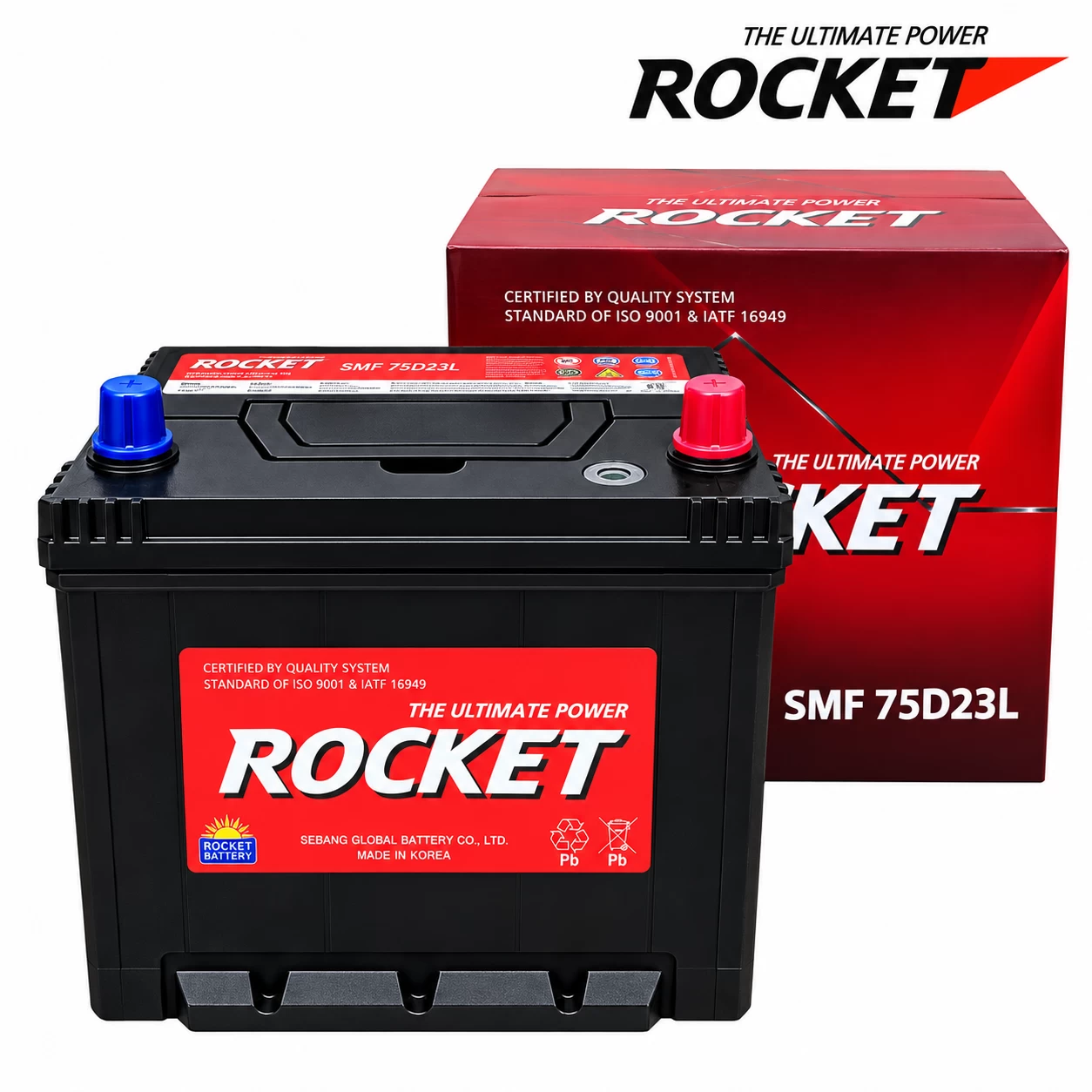 Ắc Quy Rocket SMF 75D23L 65AH