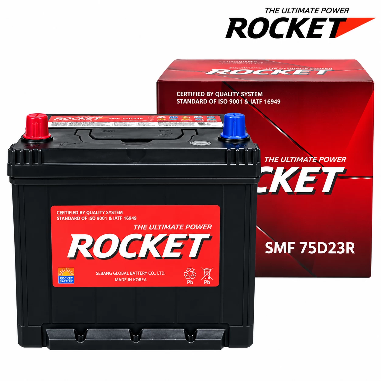 Ắc Quy Rocket SMF 75D23R 65AH