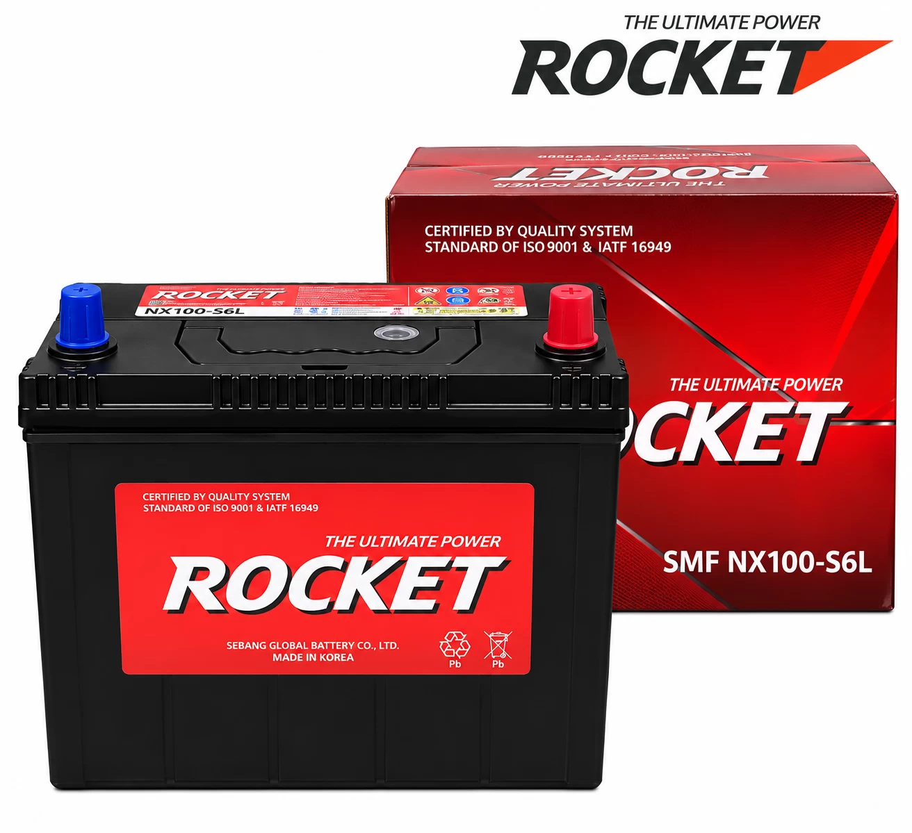 Ắc Quy Rocket SMF NX100-S6L 45AH