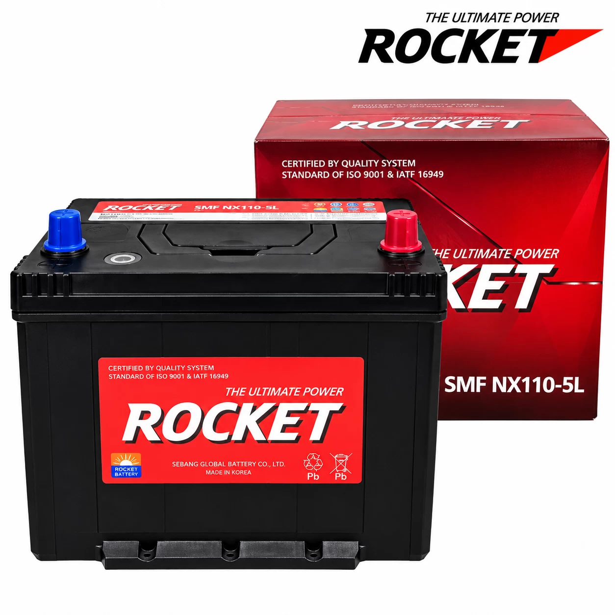 Ắc Quy Rocket SMF NX110-5L 70AH