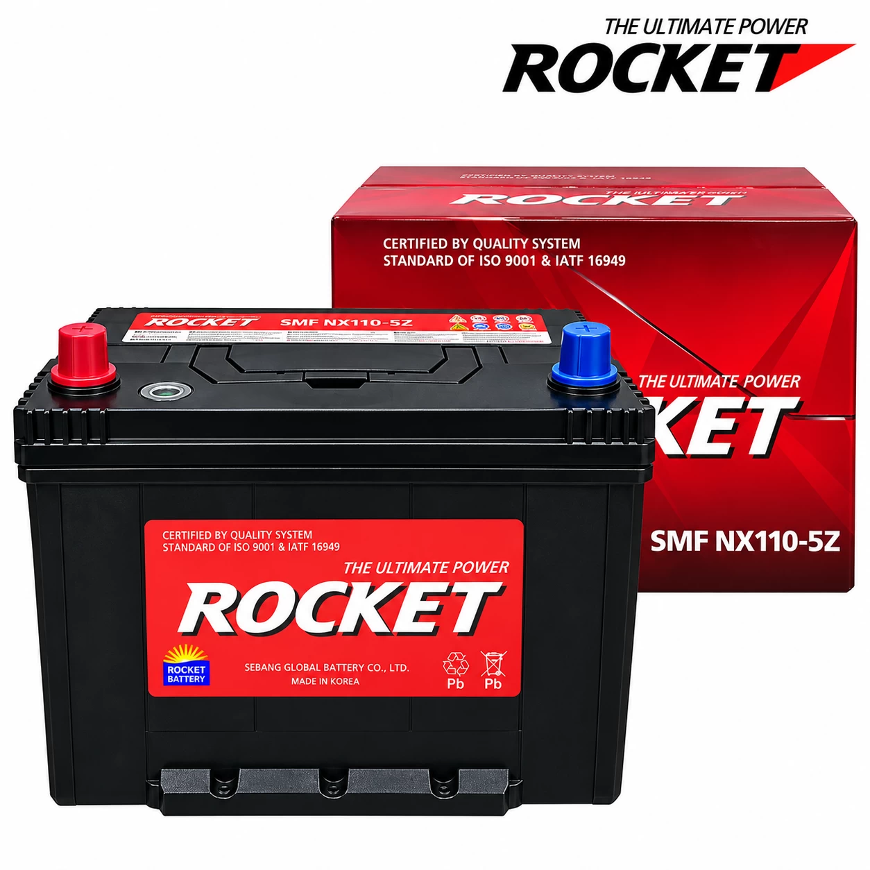 Ắc Quy Rocket SMF NX110-5Z 75AH