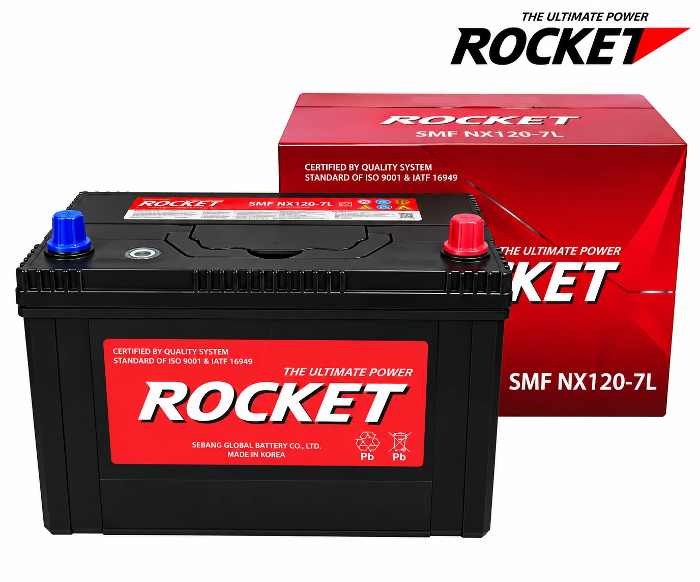 Ắc Quy Rocket SMF NX120-7L 90AH