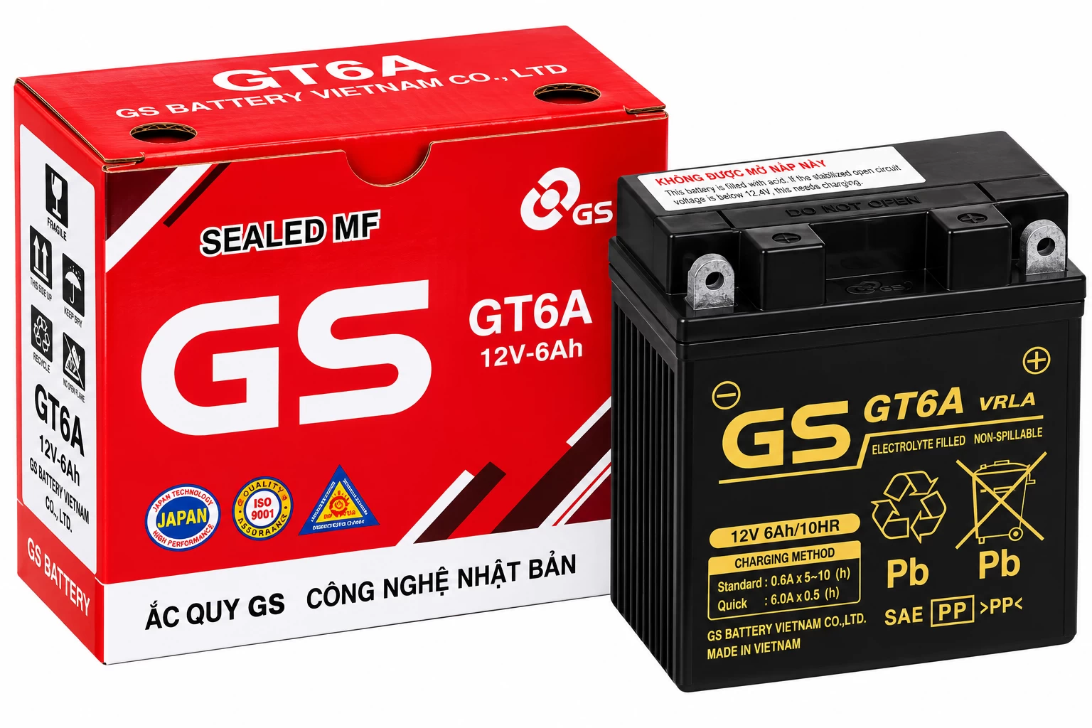 Ắc quy GS GT6A 6AH