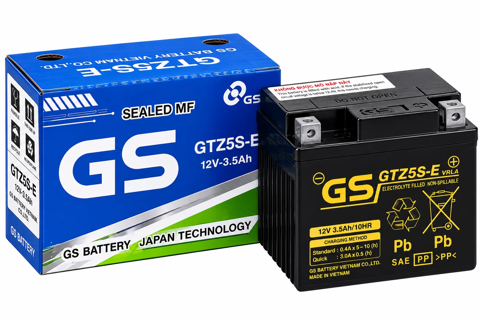 Ắc quy GS GTZ5S-E 3.5AH