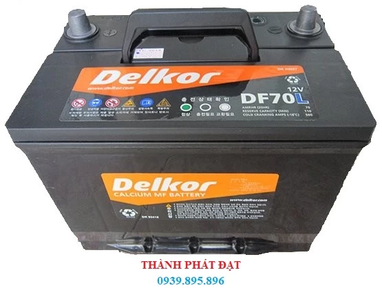 ẮC QUY DELKOR DF70R/L 70AH