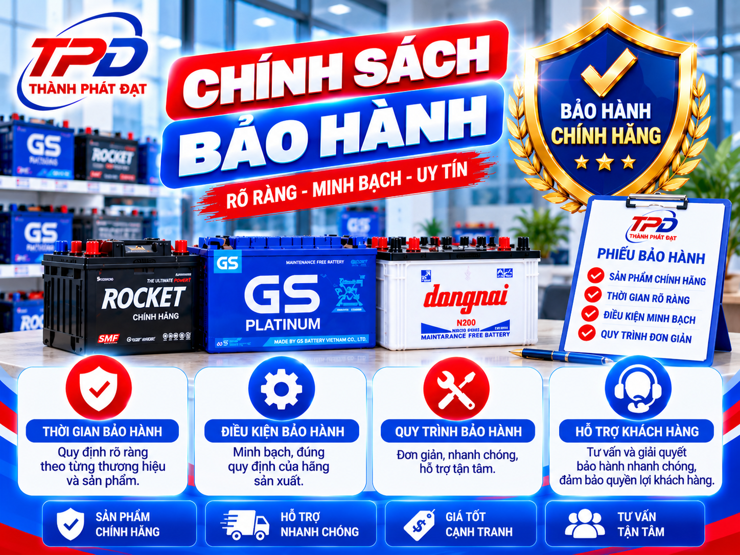 chính sách bảo hành