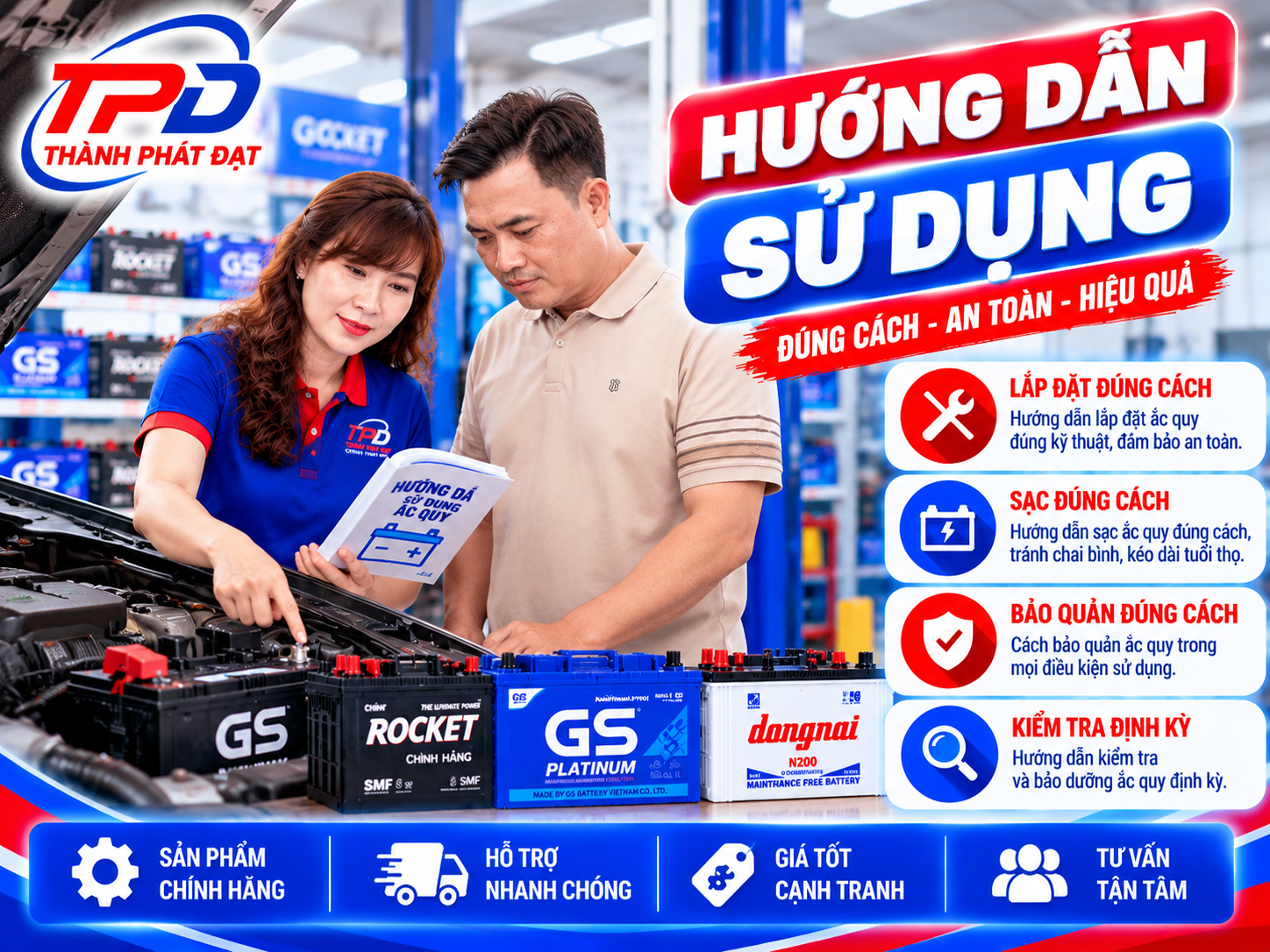 ô tô hết bình ắc quy tại Dĩ An phải làm sao