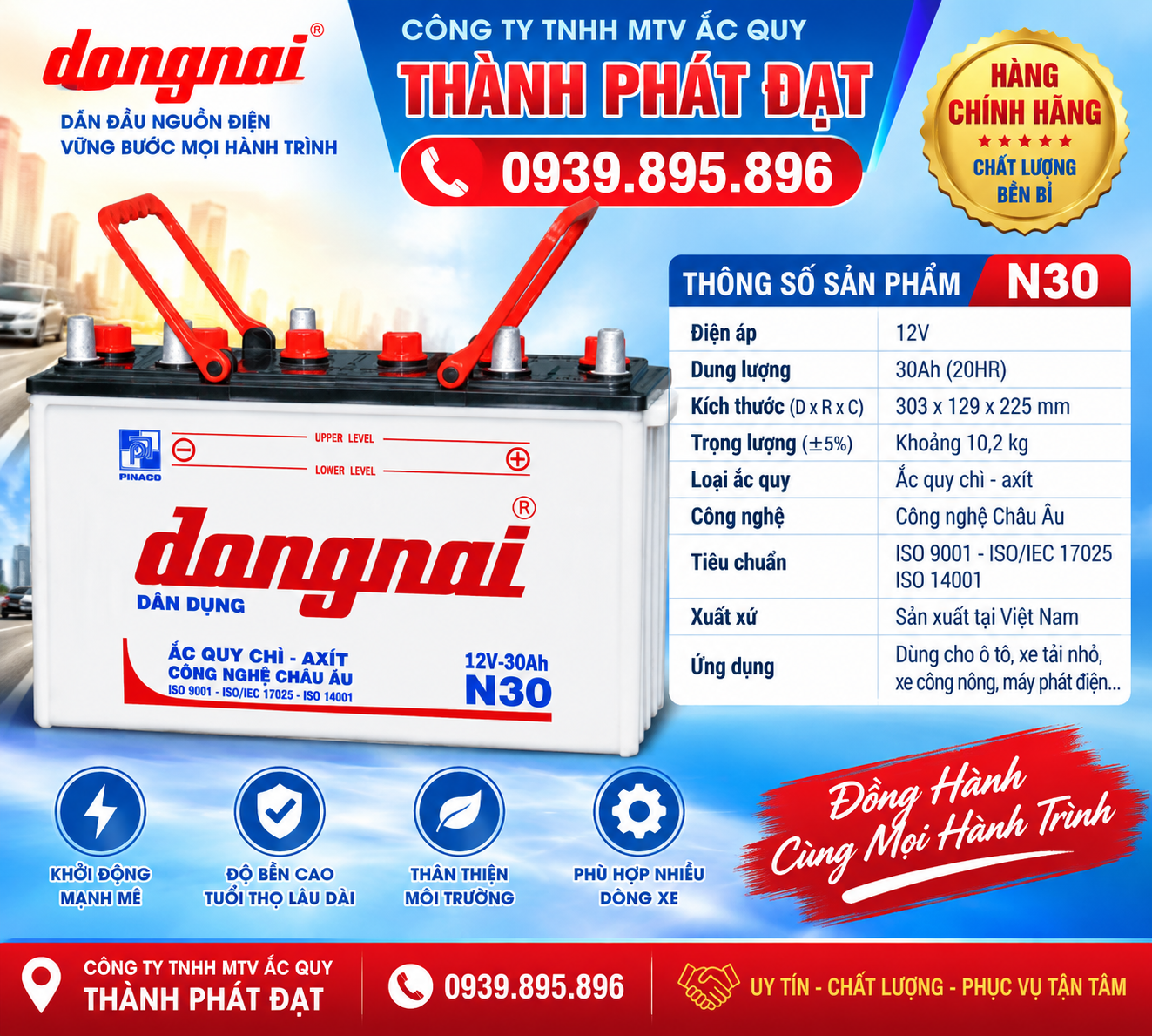 ắc quy đồng nai n30 30ah