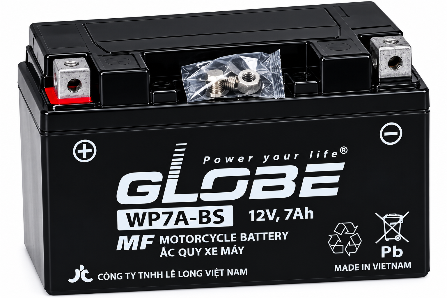 ắc quy globe wp7a-bs 7ah
