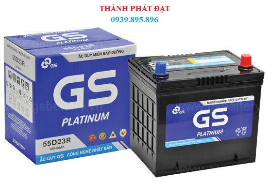 ắc quy gs mf 55d23r 60ah