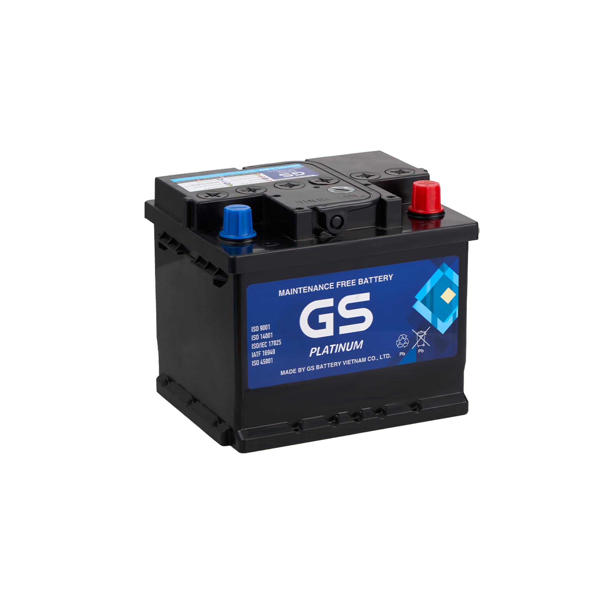 ắc quy gs mf din45-lbn 45ah