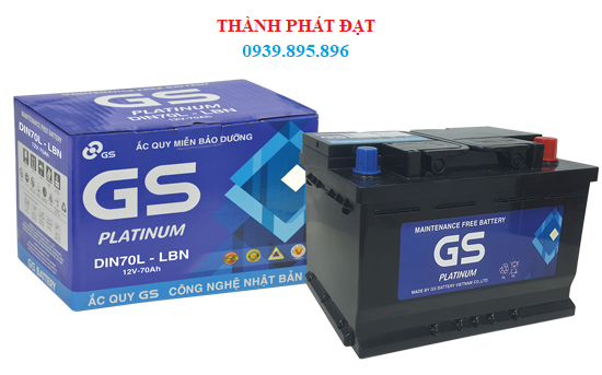ắc quy gs mf din70l-lbn 70ah
