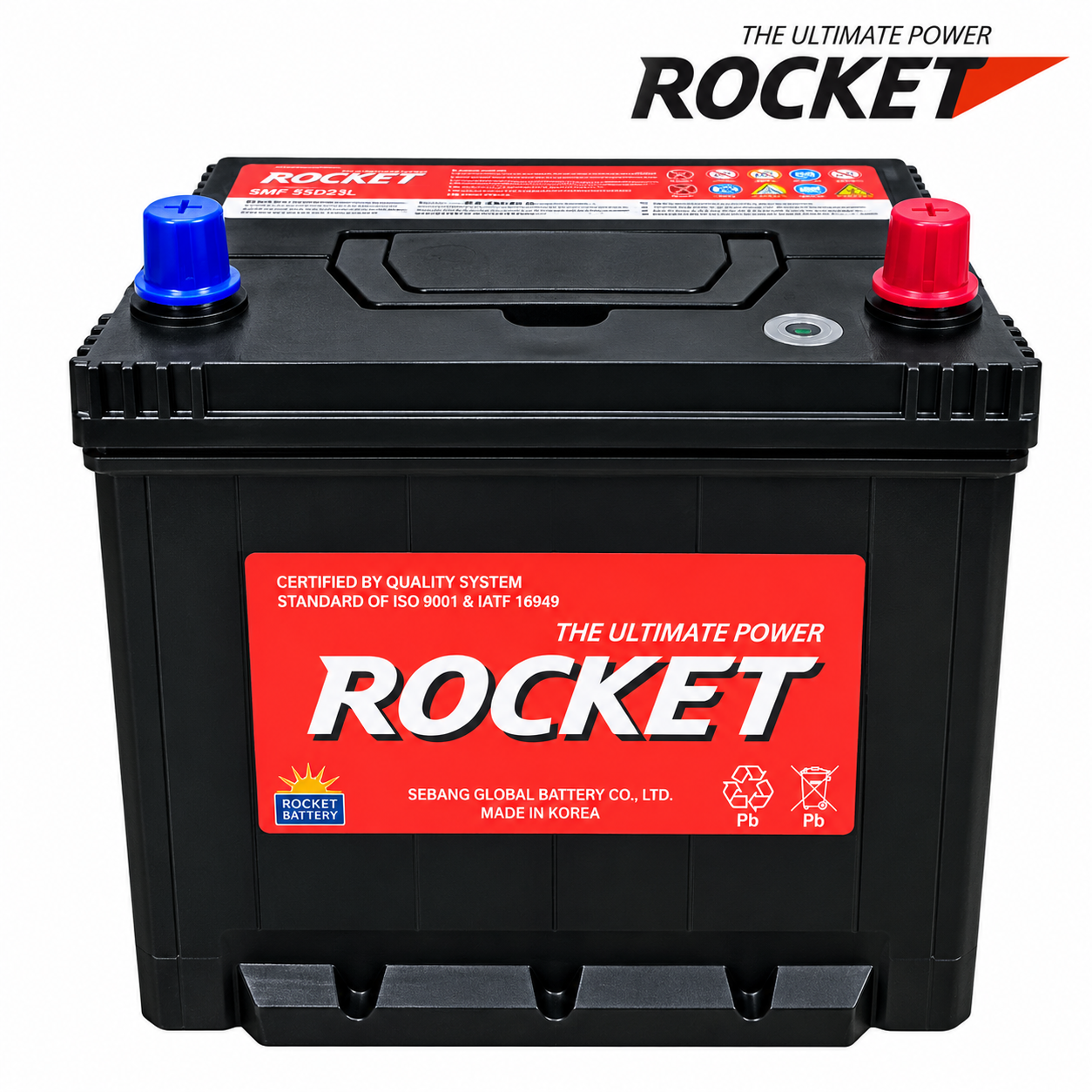 ắc quy rocket smf 55d23l 60ah