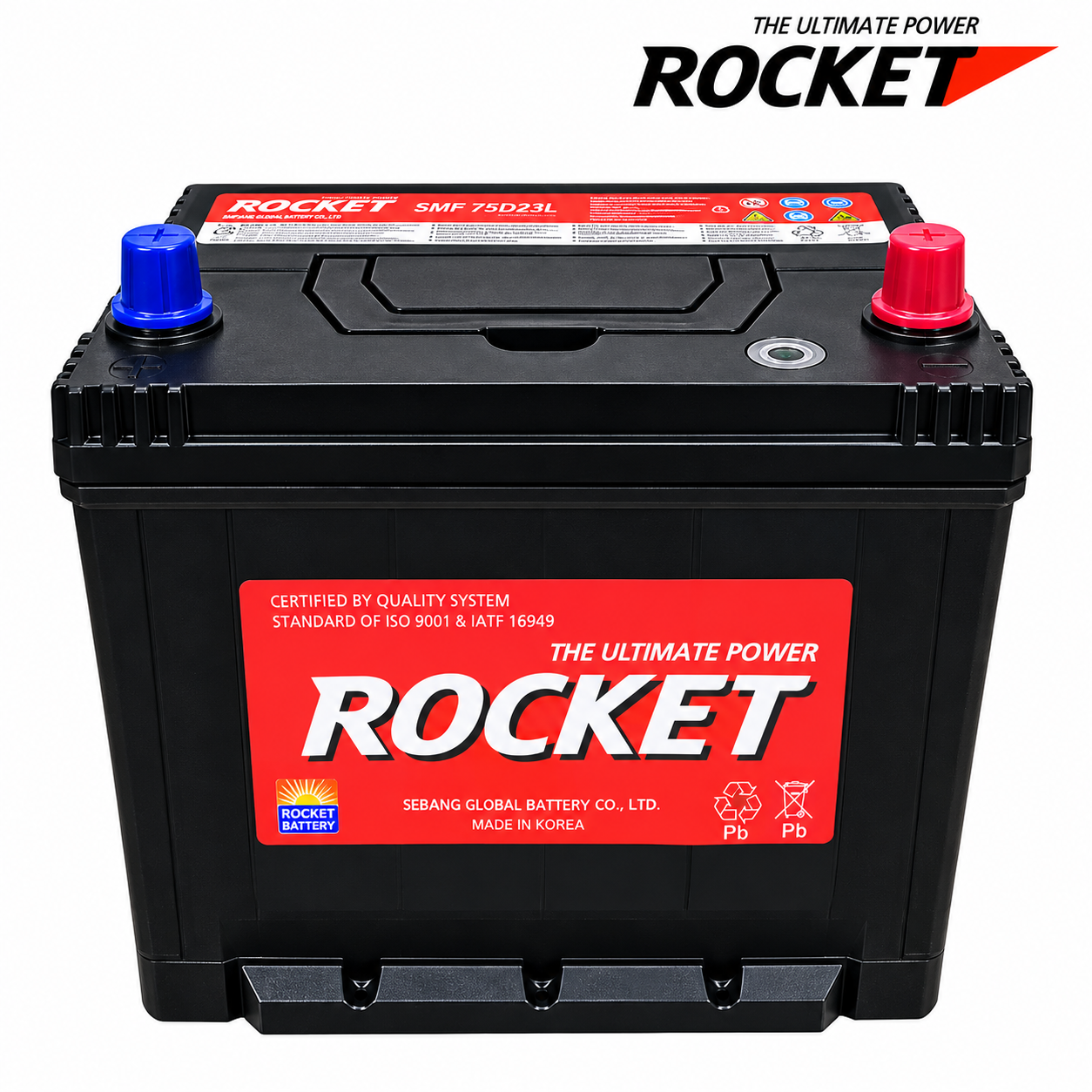 ắc quy rocket smf 75d23l 65ah