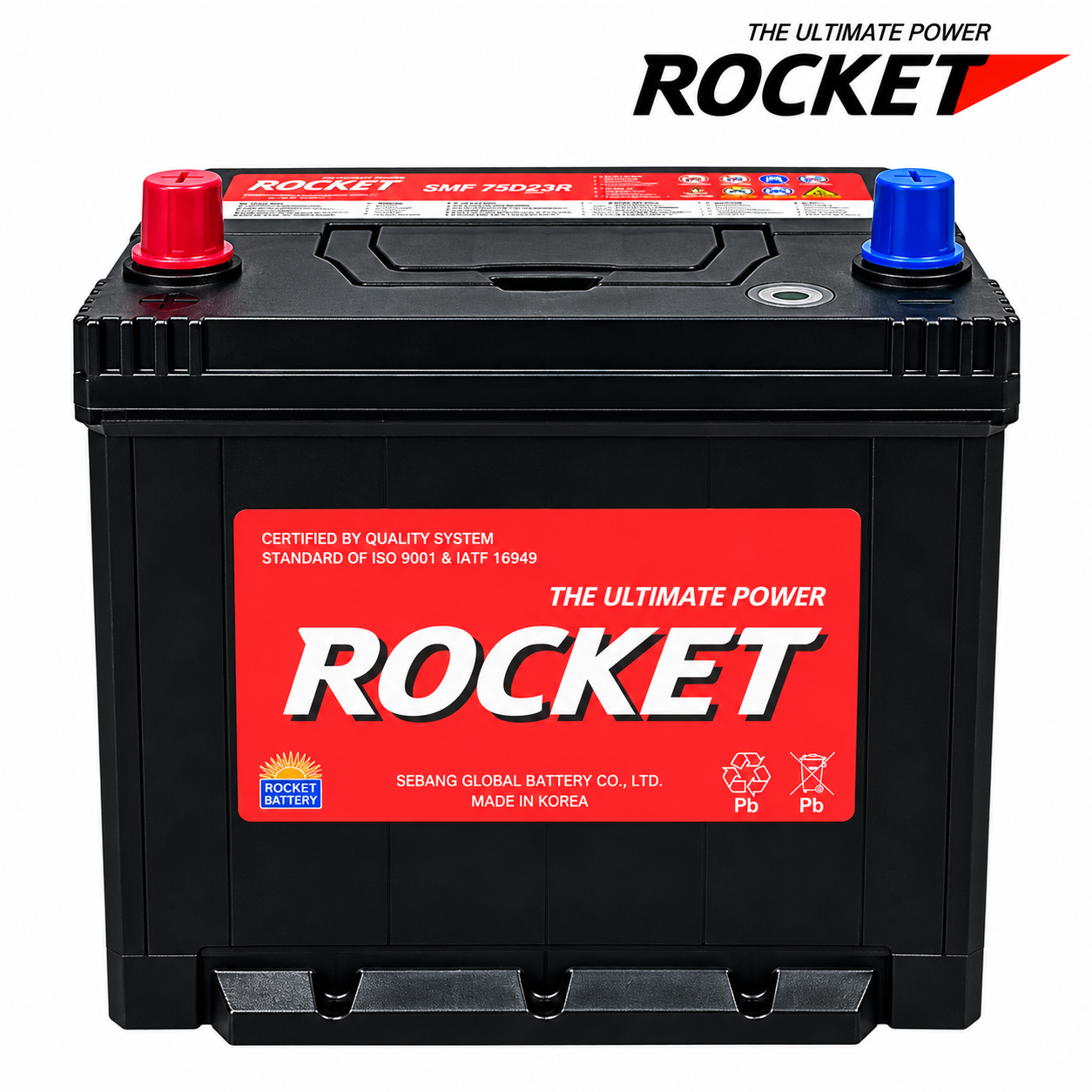 ắc quy rocket smf 75d23r 65ah