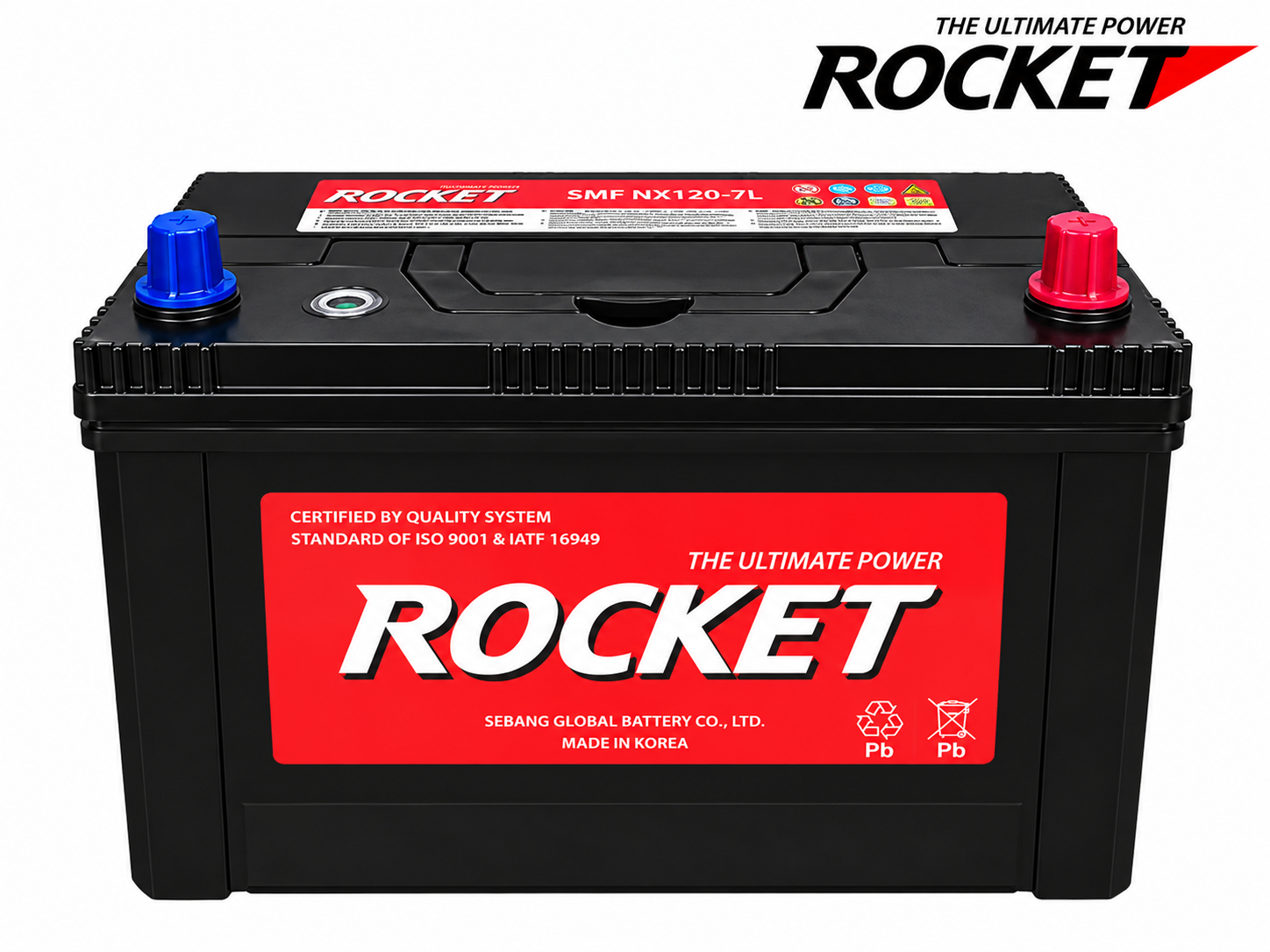 ắc quy rocket smf nx120-7l 90ah