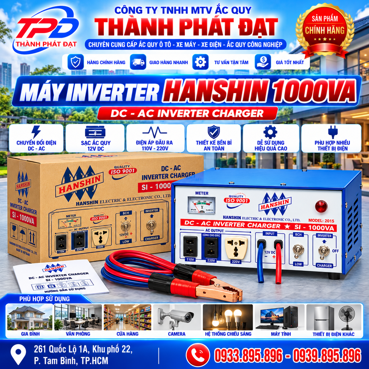 máy inverter hanshin 1000a