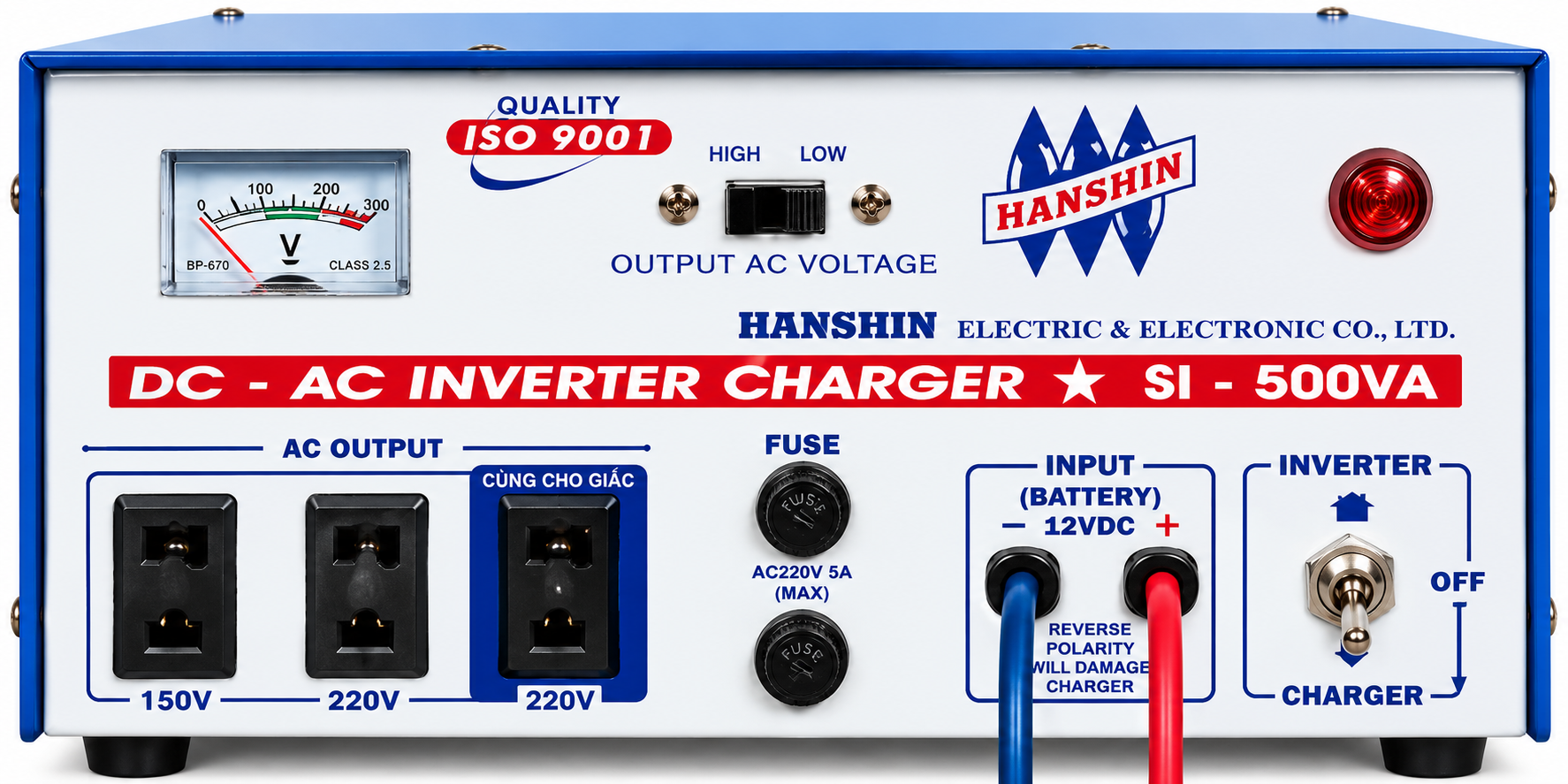 máy inverter hanshin 500a