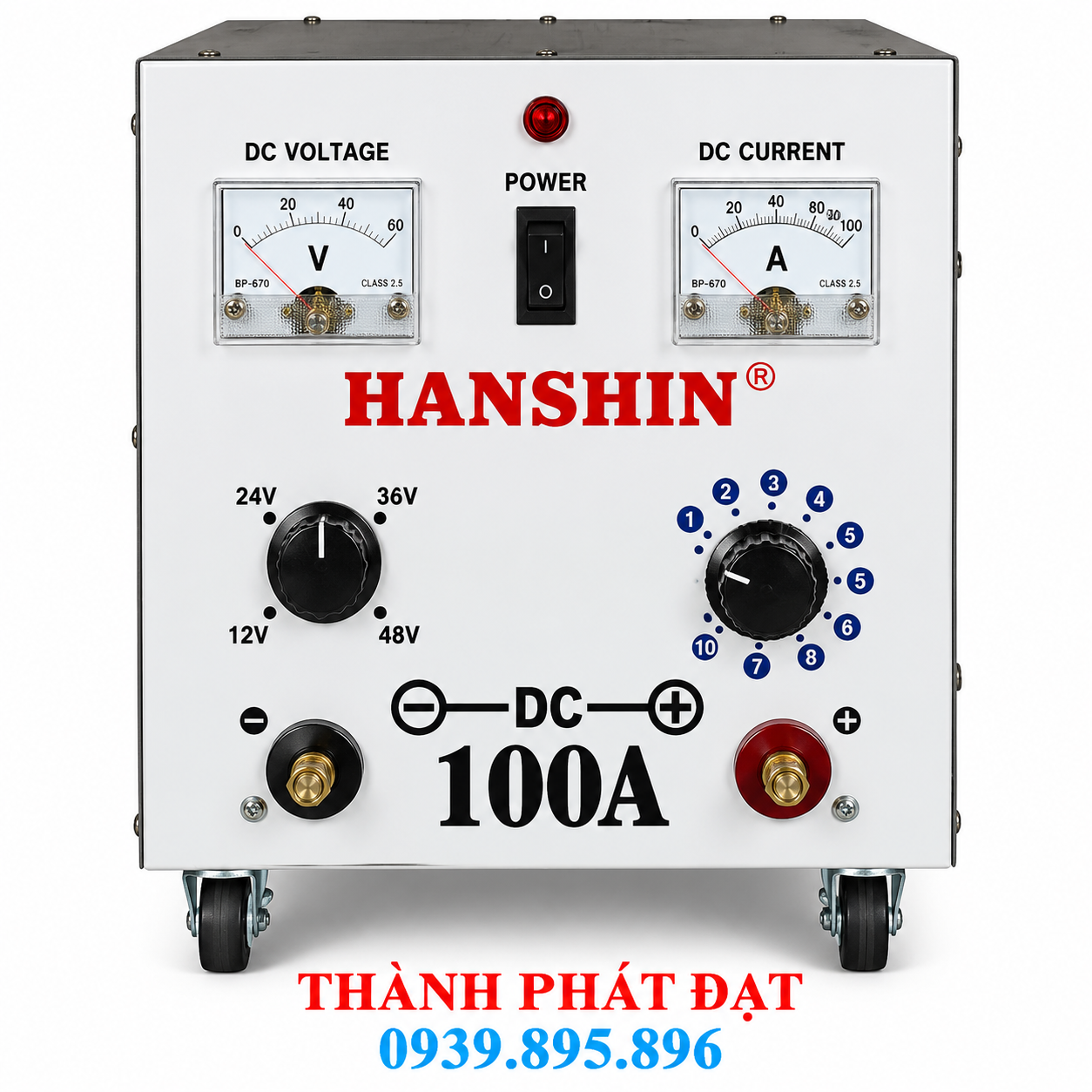 máy sạc ắc quy hanshin 100a lõi dây đồng