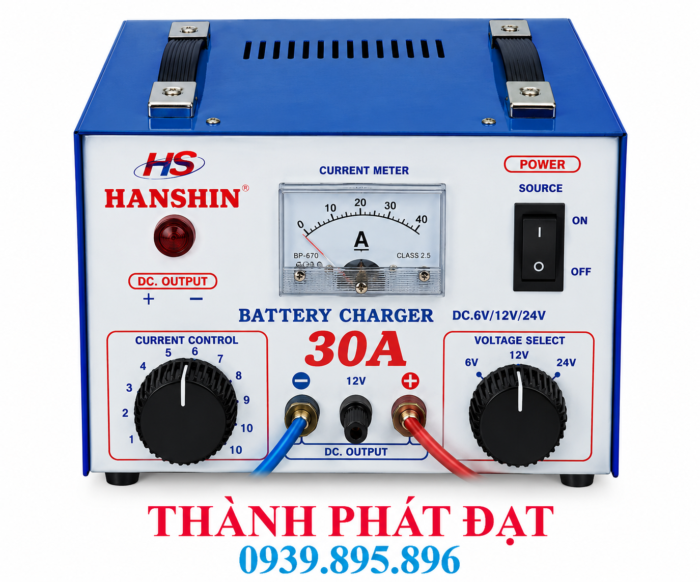 máy sạc ắc quy hanshin 30a lõi dây đồng