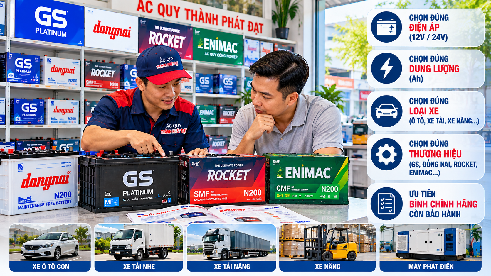bán bình ắc quy tại kcn sóng thần