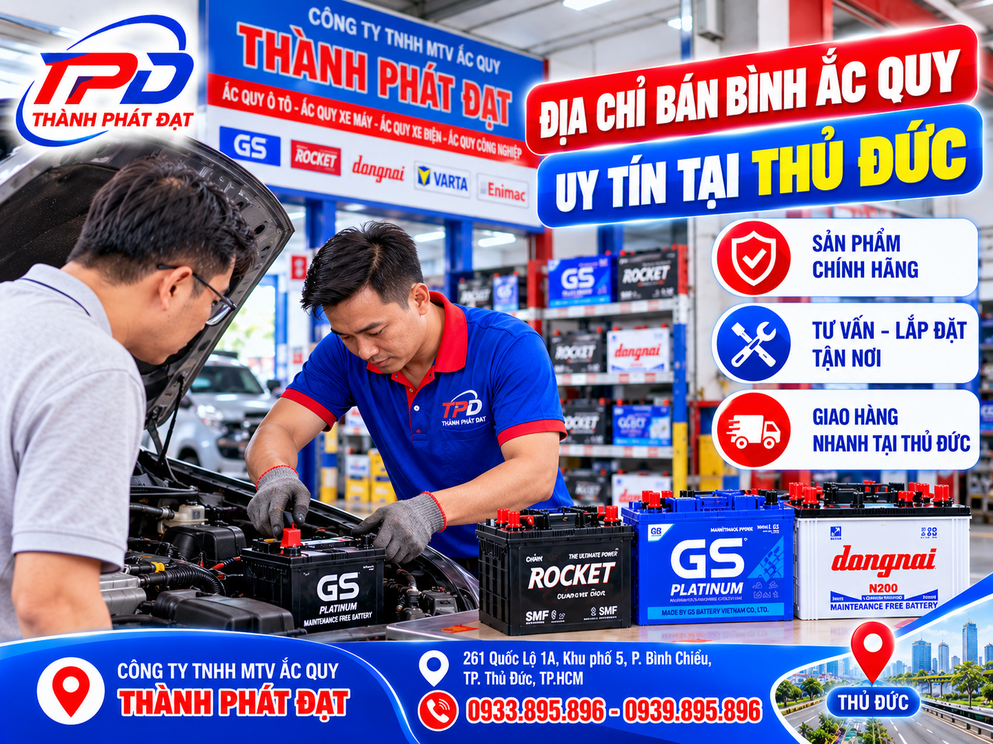 địa chỉ bán bình ắc quy uy tín tại thủ đức
